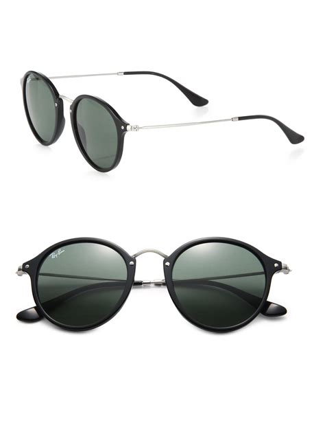 ray ban round sunglasses black.